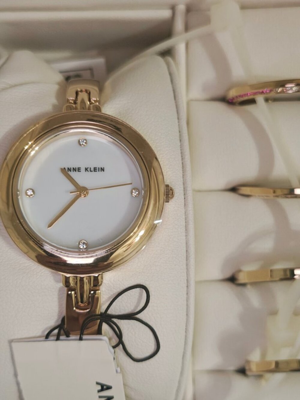 Anne Klein Interchangeable Bezel Watch Set